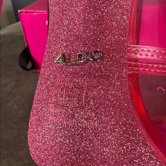 Barbie x ALDO Barbiestessy Collection Pink Translucent Pointed Toe Pumps 8.5 NEW - Picture 10 of 15